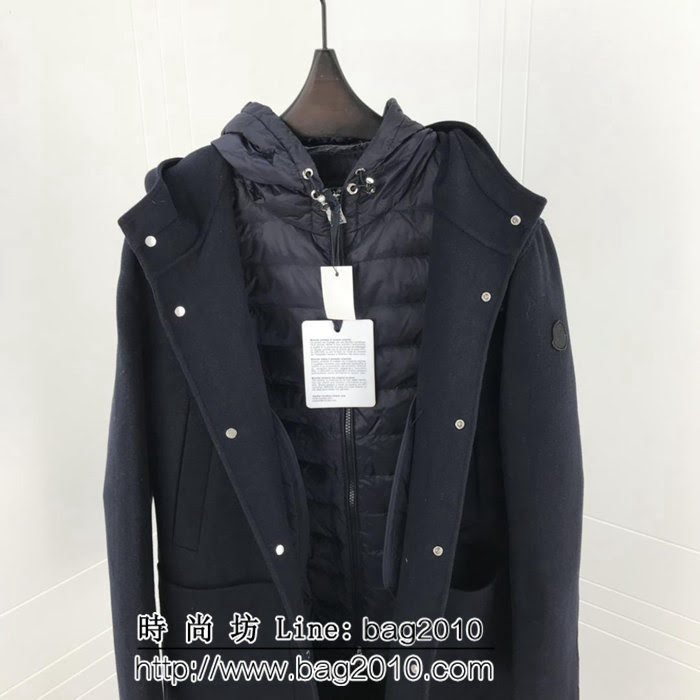 MONCLER蒙口 兩件套 毛呢大衣羽絨 奢華典範 Moncler羽皇可脫卸羽絨羊毛大衣 男女同款 ydi2040